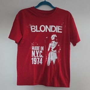 Red Blondie Graphic Band T-Shirt New w/out Tags
